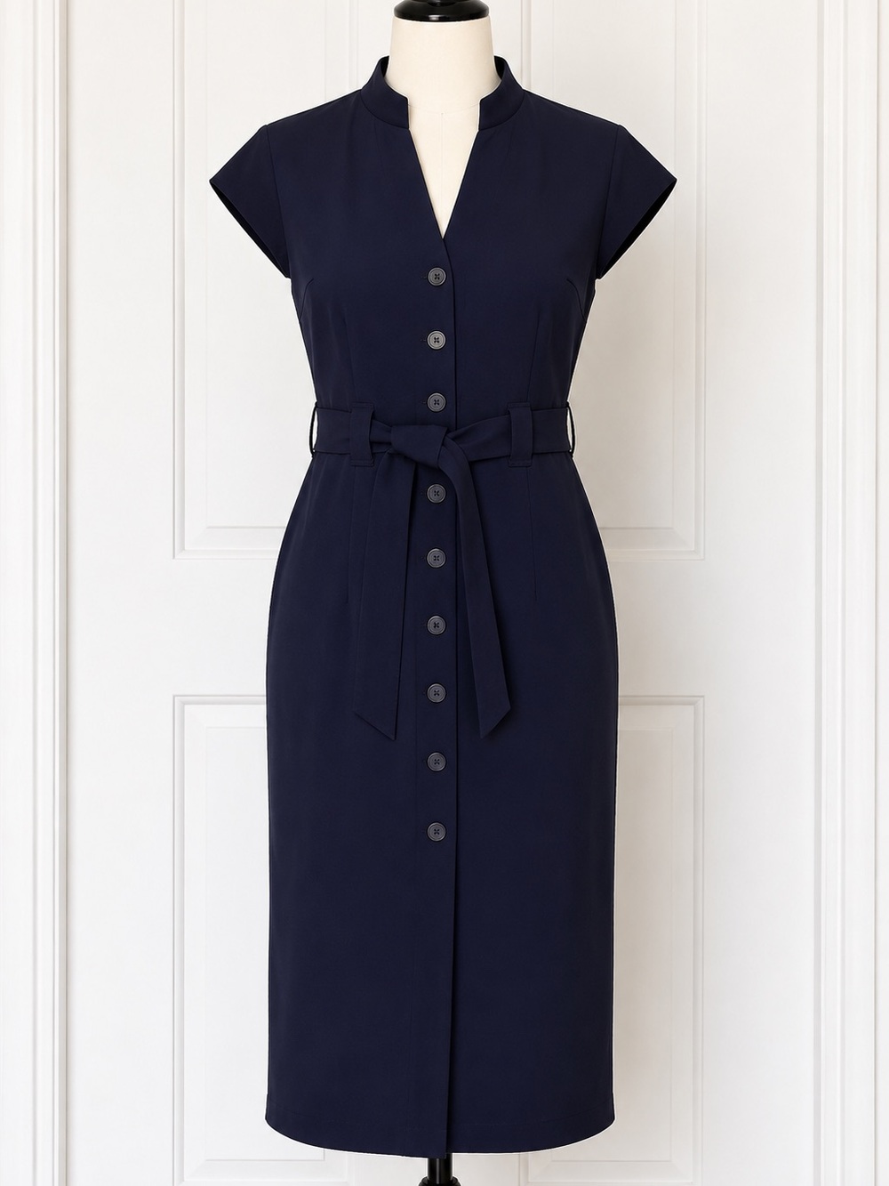 Calvin Klein Women's Midi Dress - Navy Blue 
size 10